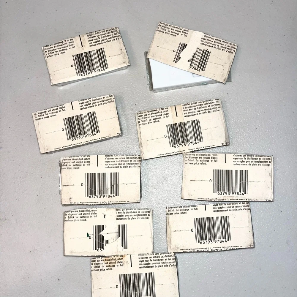 Vintage NEW Schick Razor Blades Lot Of 45 (5 In A‎ Pack) Super Stainless